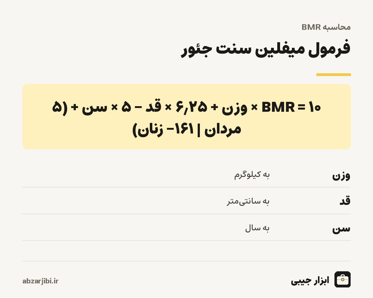 فرمول میفلین سنت جئور