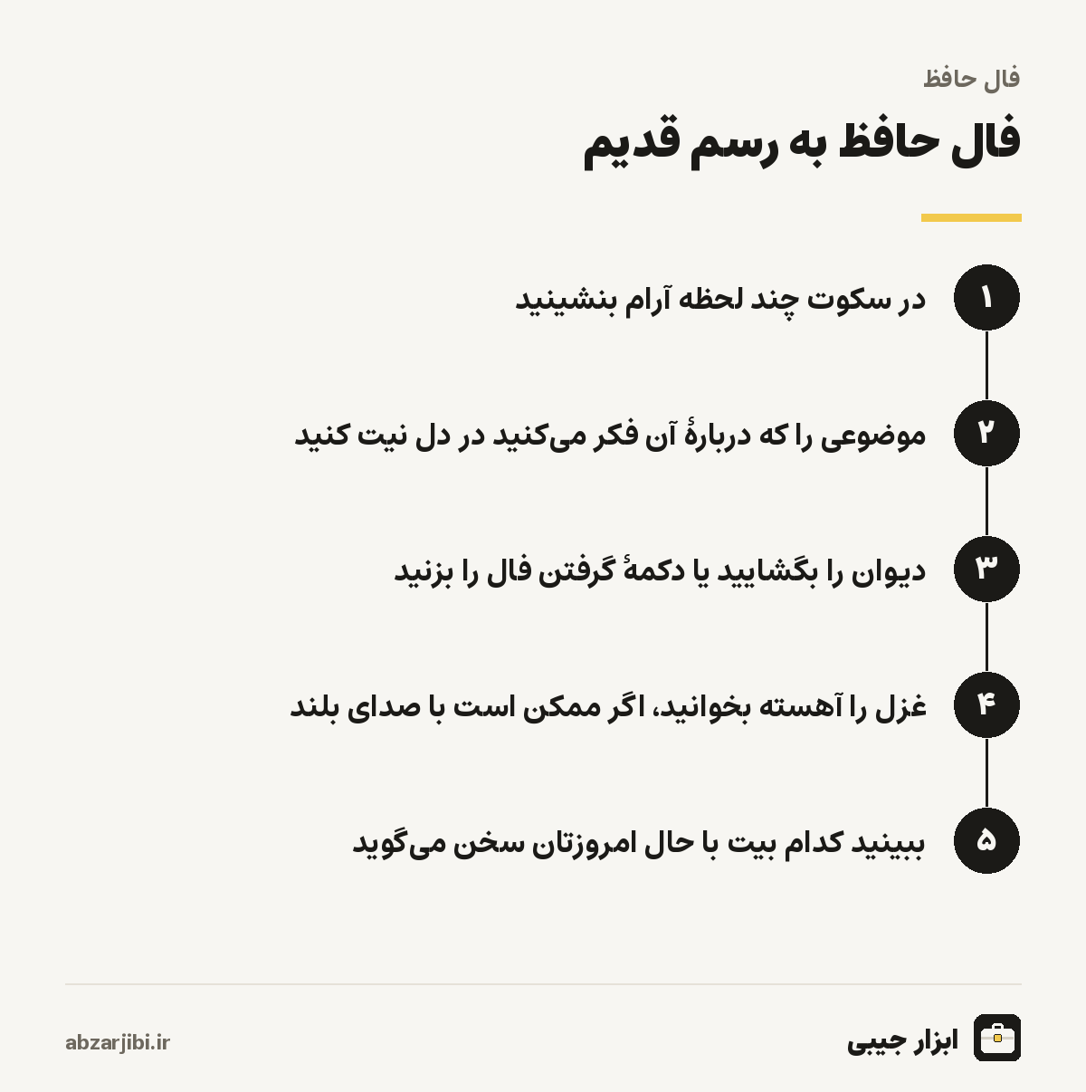 فال حافظ به رسم قدیم