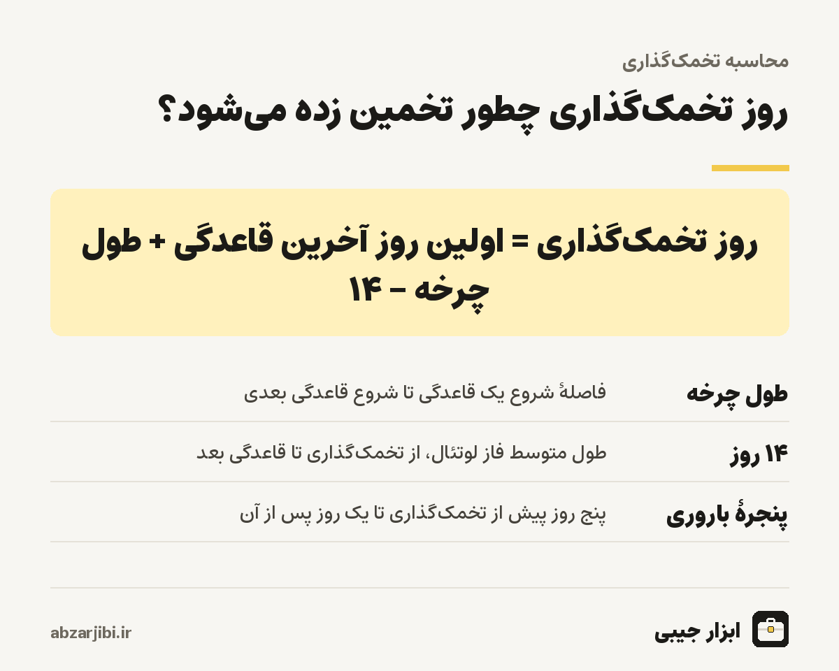 روز تخمکگذاری چطور تخمین زده میشود