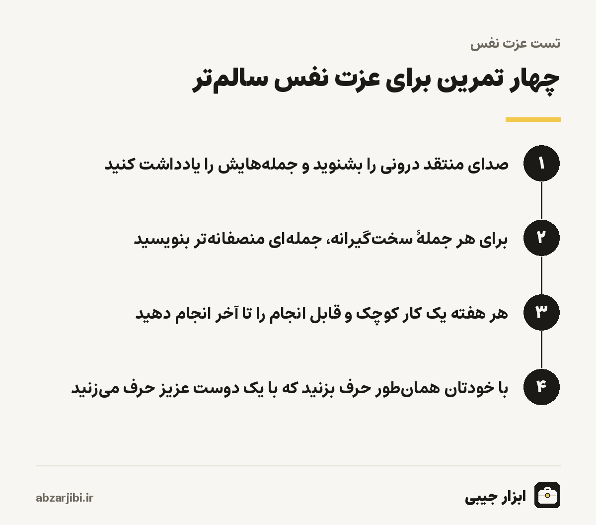 چهار تمرین برای عزت نفس سالمتر